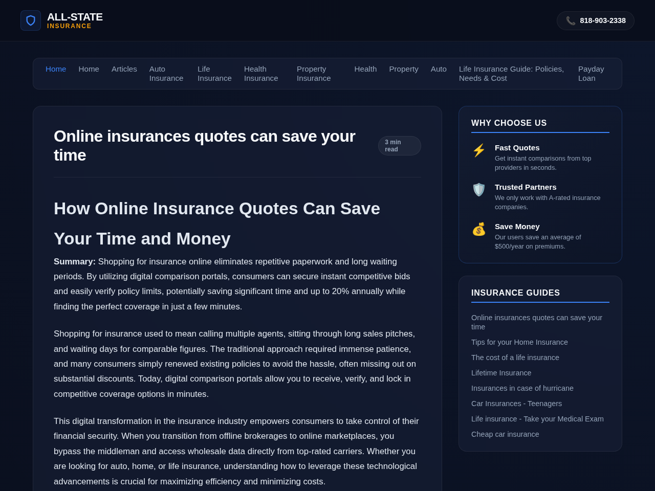 Person saving time by comparing online insurance quotes on a laptop